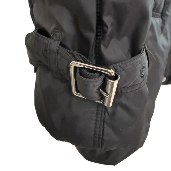 Burberry London Black Insulated Trench Coat Nova Check Packaway Hood US 2 - Picture 7 of 10